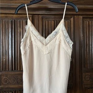 Nasty Gal Cream Lace Detail Tank